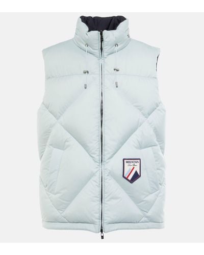 Loro Piana Quilted Down Vest - Blue