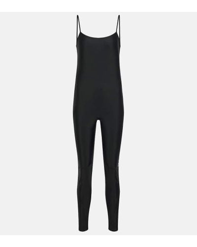 Balenciaga Jumpsuit in tessuto tecnico con logo - Nero