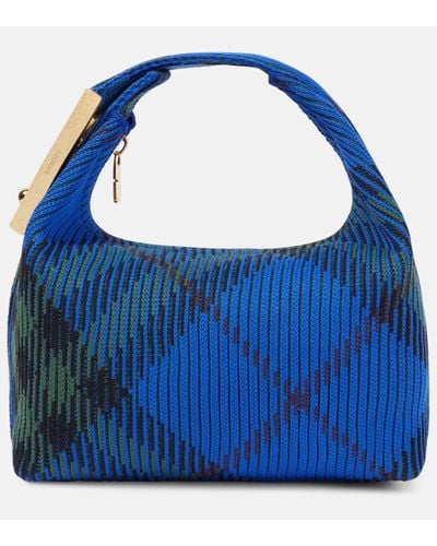 Burberry Small Jacquard Tote Bag - Blue