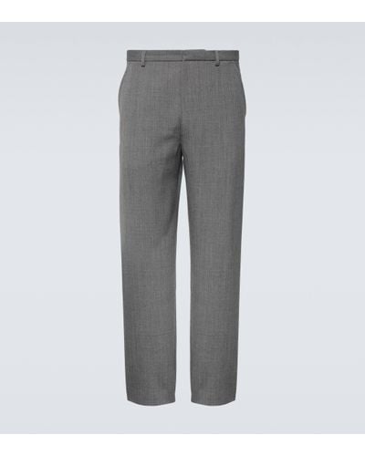Acne Studios Mid-rise Straight Trousers - Grey