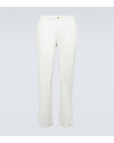 Polo Ralph Lauren Pantalon fuseau en coton melange - Blanc