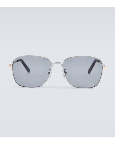Dior Cd Diamond S4u Convertible Aviator Sunglasses - Blue
