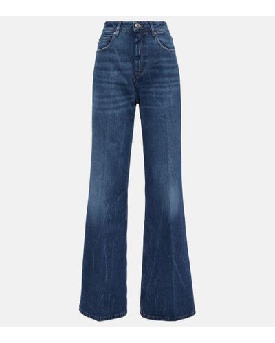Ami Paris High-Rise Flared Jeans - Blau