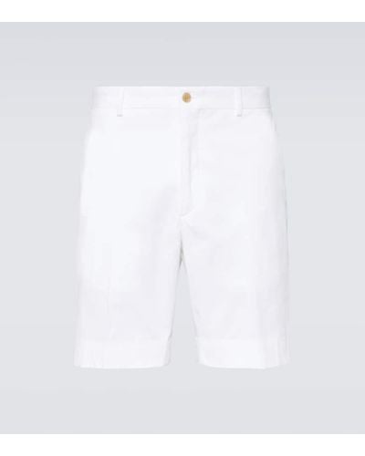 Ralph Lauren Purple Label Shorts in misto cotone - Bianco