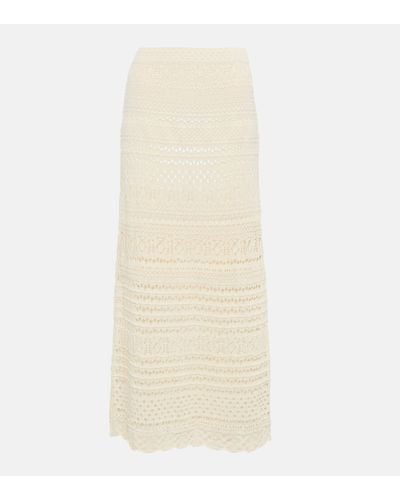 Jonathan Simkhai Alita Macrame Cotton-blend Maxi Skirt - Natural