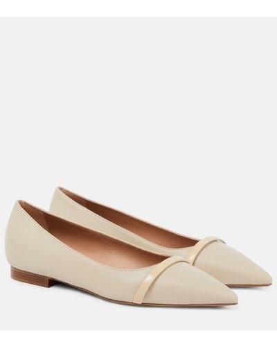 Malone Souliers Jhene Leather Ballet Flats - Natural