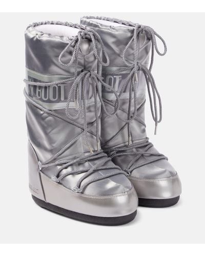 Moon Boot Icon Glance Snow Boots - Gray