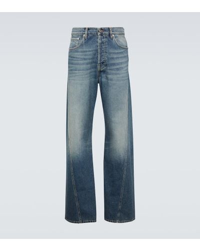 Lanvin Jeans rectos drapeados - Azul
