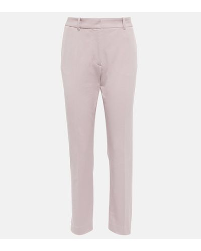JOSEPH Tailored Straight Trousers - Pink