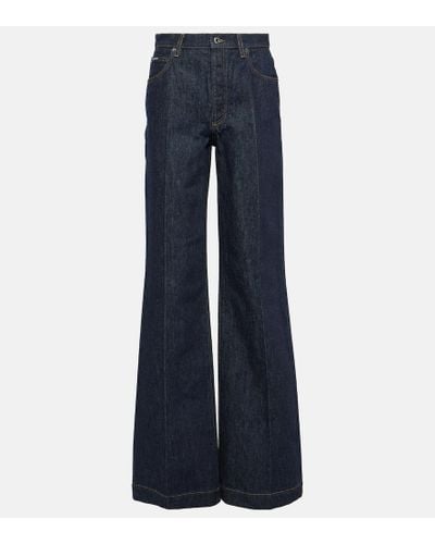 Dolce & Gabbana High-Rise Flared Jeans - Blau
