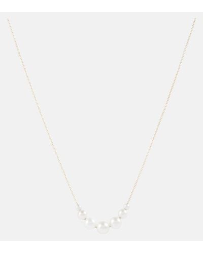 Sophie Bille Brahe Collar Grande Orangerie de Perle de oro de 14 ct con perlas - Blanco