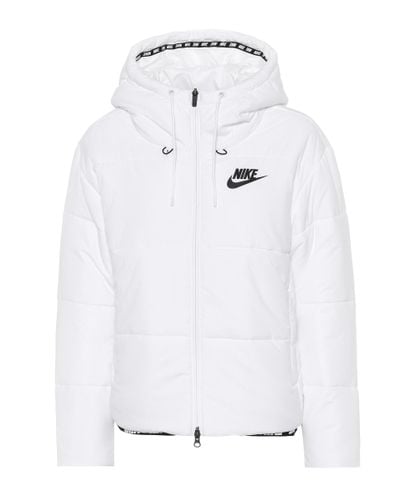 Nike Synthetic Sportswear Puffer Jacket in White - Lyst