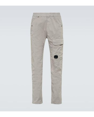 C.P. Company Cotton-blend Cargo Pants - Gray