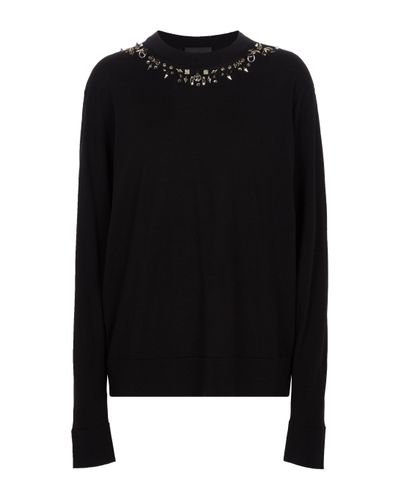 Givenchy Verzierter Pullover aus Wolle - Schwarz