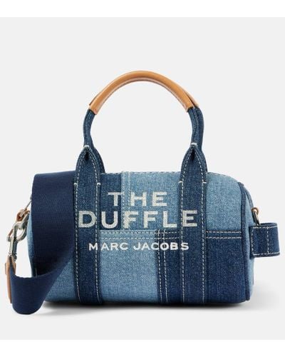 Marc Jacobs Borsa a spalla The Duffle Mini in denim - Blu