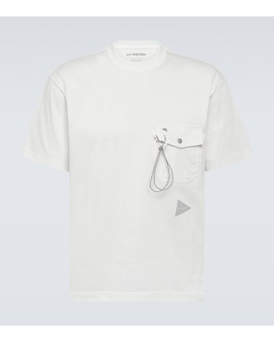 and wander T-shirt Pocket T - Blanc
