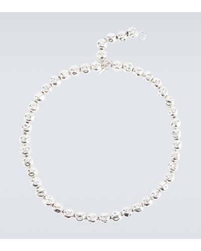 Jil Sander Sterling Silver Necklace - White