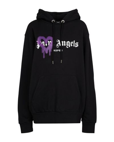 Palm Angels Hoodie aus Baumwolle - Schwarz