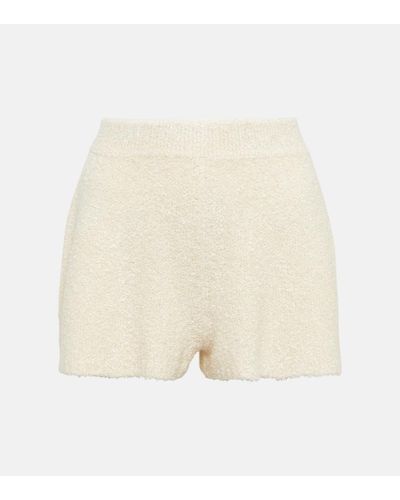 Loro Piana Silk Boucle Shorts - Natural