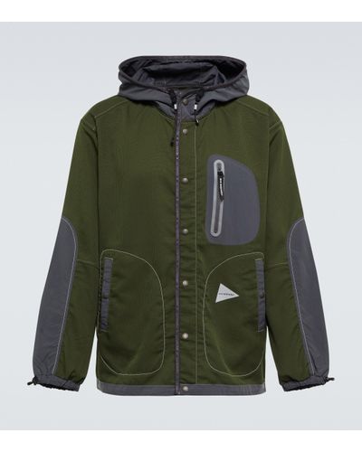 and wander Vent Technical Jacket - Green