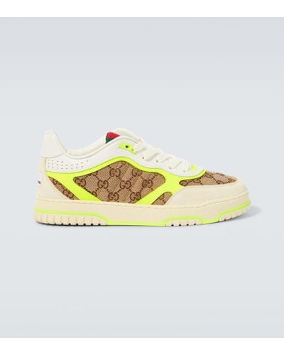 Gucci Sneakers Re-Web GG aus Canvas - Mettallic