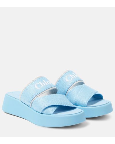 Chloé Mila Logo Slides - Blue