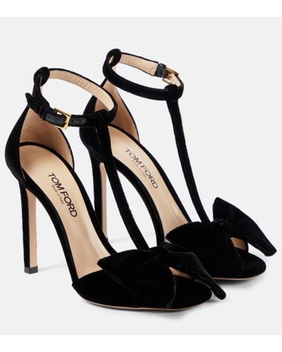Tom Ford Brigitte Heeled Sandals - Black