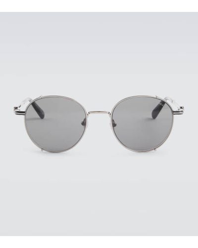 Moncler Runde Sonnenbrille - Grau