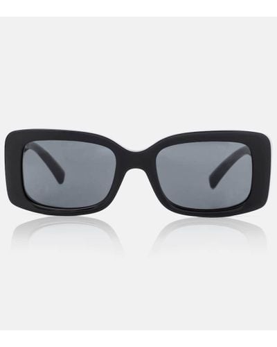 Versace Gafas de sol box logo rectangle - Negro