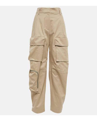 Brunello Cucinelli Cotton Cargo Trousers - Natural