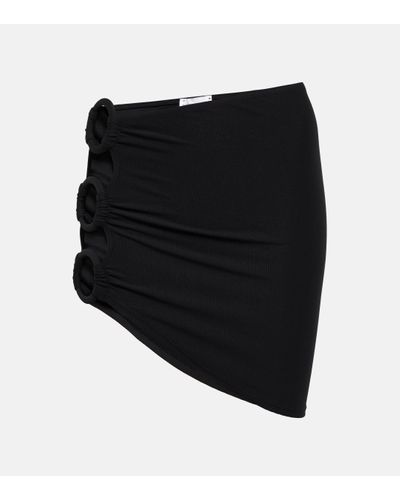 Alexandra Miro Mia Ring-detail Swim Miniskirt - Black