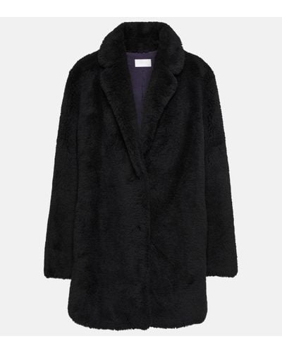 Yves Salomon Meteo Wool Coat - Black