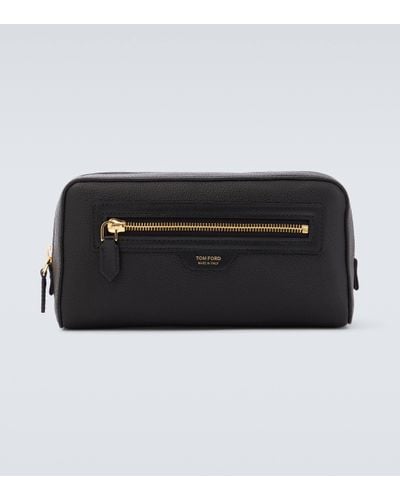 Tom Ford Leather Toiletry Bag - Black
