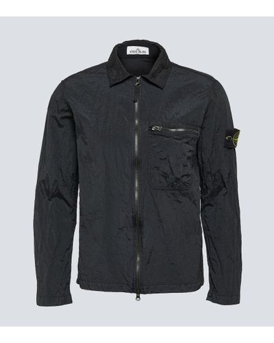 Stone Island Sobrecamisa tecnica - Negro