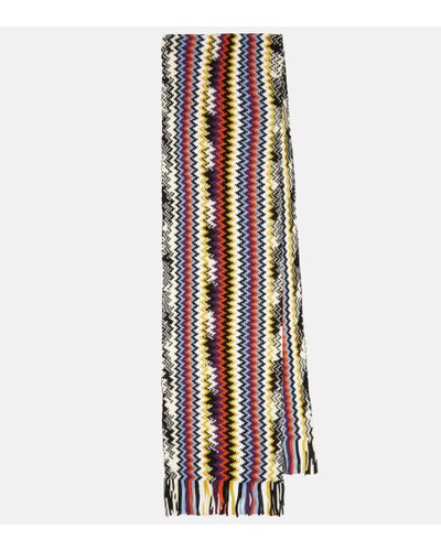 Missoni Bufanda de punto zigzag - Multicolor