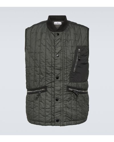Stone Island Compass Quilted Vest - Green