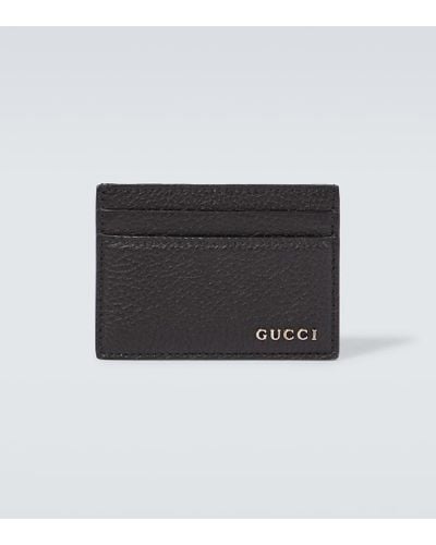 Gucci Card Case With Logo - Black