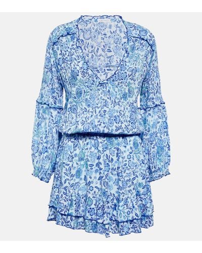 Poupette Ilona Floral Minidress - Blue