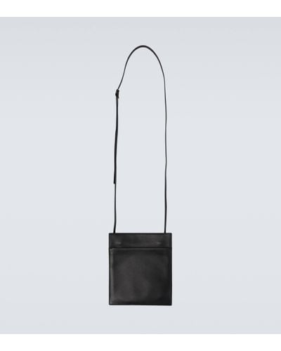 The Row Pocket Leather Crossbody Bag - White