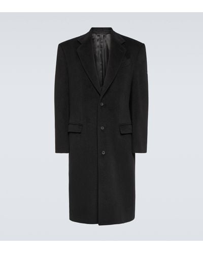 Balenciaga Manteau en laine - Noir