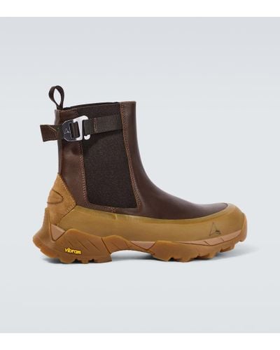 Roa Leather Chelsea Boots - Brown