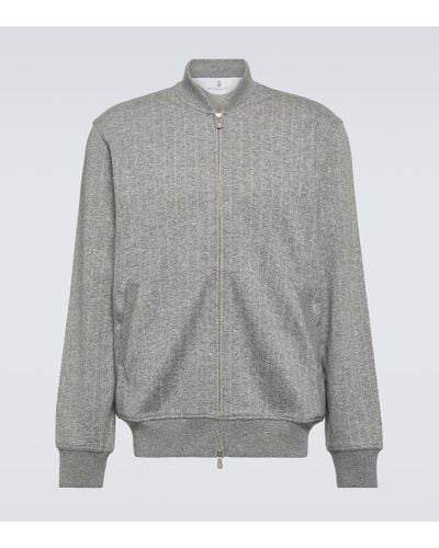 Brunello Cucinelli Cashmere-blend Sweater - Gray
