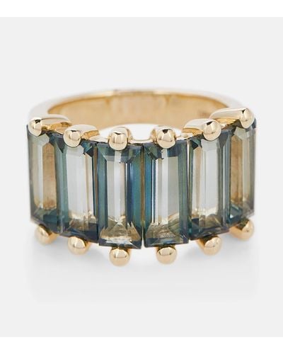Suzanne Kalan 14kt Gold Ring With Topazes - Blue