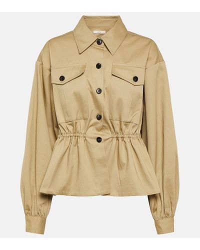 Co. Cropped Tton Jacket - Natural