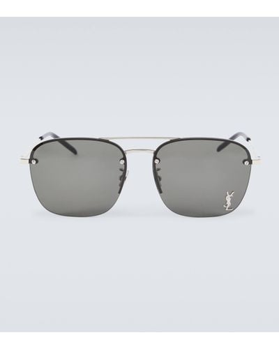 Saint Laurent Sl 309 M Aviator Sunglasses - Grey
