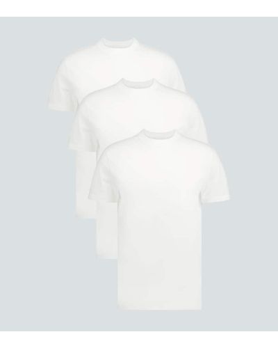 Prada Set da 3 T-shirt in cotone - Bianco