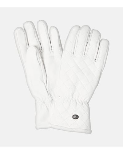 Goldbergh Nishi Leather Ski Gloves - White