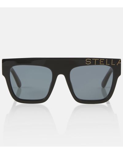 Stella McCartney Sonnenbrille Logo - Schwarz
