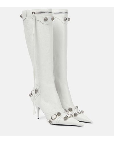 Balenciaga Kniehohe Stiefel 90mm - Weiß