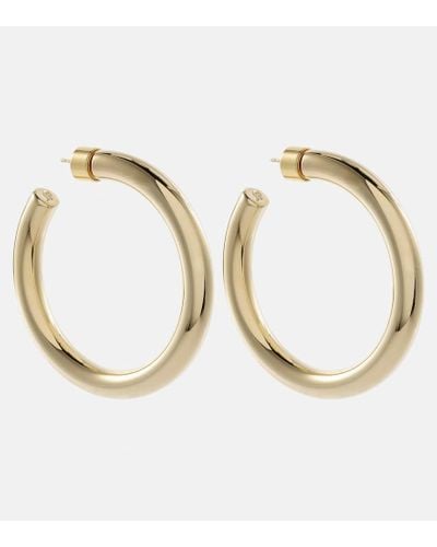 Jennifer Fisher Samira Baby 10kt Gold-plated Hoop Earrings - Metallic